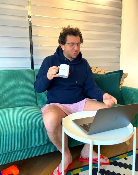 Sébastien Bismuth a posté son look semi-présentable sur LinkedIn. - © Sébastien Bismuth, post LinkedIn