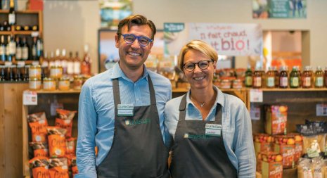 La Vie Claire séduit de nombreux couples en franchise, comme Valérie et Pierre-Louis Sijobert. - © La Vie Claire