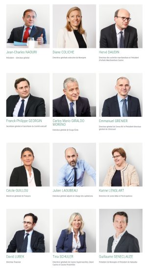 Direction générale / Comité exécutif du groupe Casino - © Groupe Casino