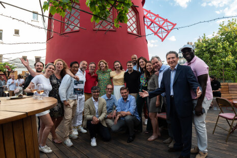 Lancement de Climeet sur la terrasse du Moulin Rouge le 14 juin 2023 - © Maxim Korotchenko