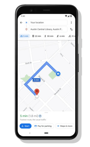 Google Maps propose aux Etats-Unis de payer son parking directement dans l’application.