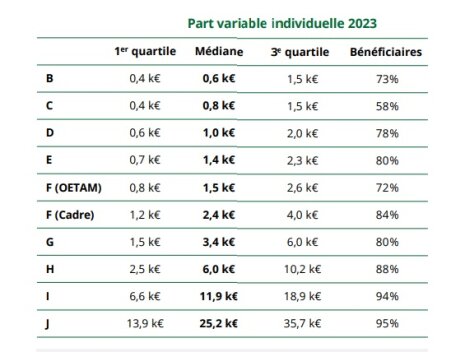 Part variable individuelle en 2023 - © Deloitte