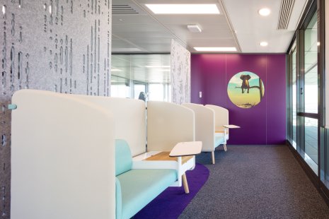 La décoration des espaces d’Europ Assistance - © Colliers France