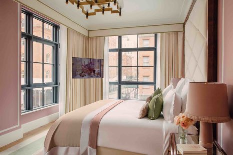Chambre Hôtel Barrière Fouquet’s New York - © Matthieu Salvaing