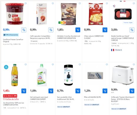 Carrefour compte miser davantage sur ses marques propres en alimentaire et non alimentaire. - © Carrefour