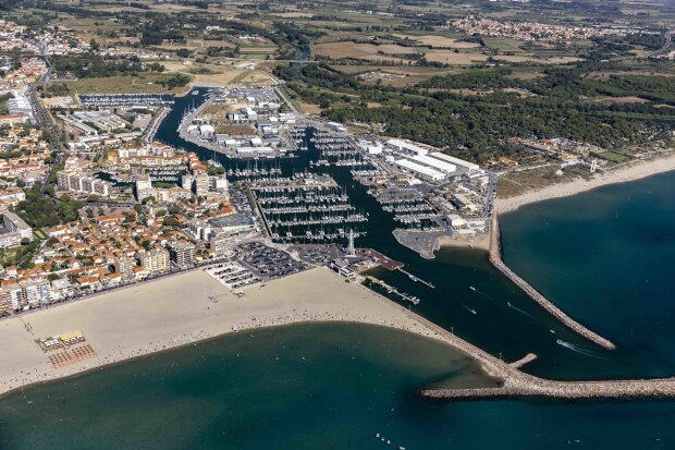 Le port de Canet-en-Roussillon est le seul en Occitanie adossé à un pôle nautique - © Laurent Michel