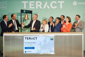 L'équipe dirigeante de Teract lors de l’introduction en bourse. - © Teract