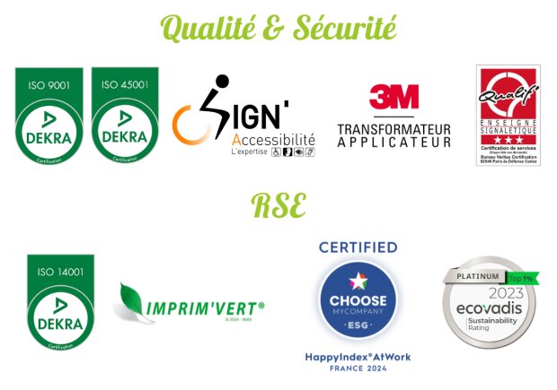 Certifications de 3DS Groupe - © 3DS Groupe