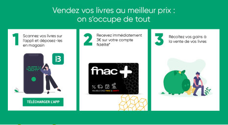 Le service repose sur l’application mobile Bourse aux livres. - © D.R.