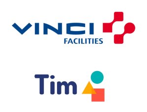 Logos de Vinci Facilities & Tim © Vinci Facilities/Tim